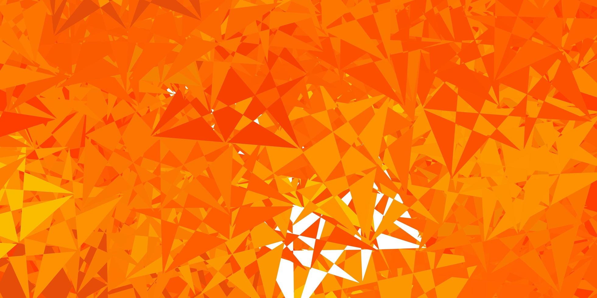 mörk orange vektor mönster med månghörniga former.