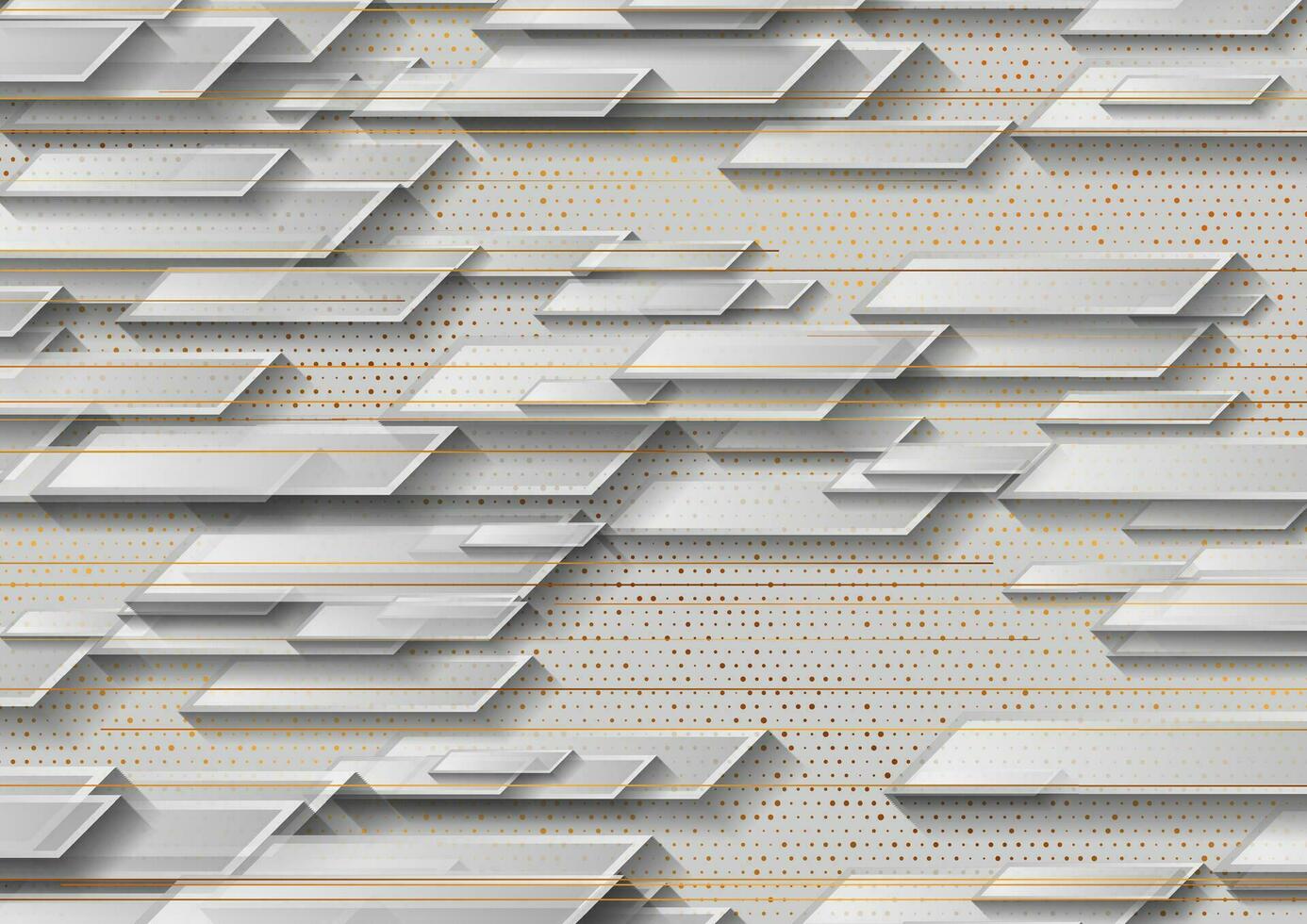 grå och brons abstrakt tech geometrisk bakgrund vektor