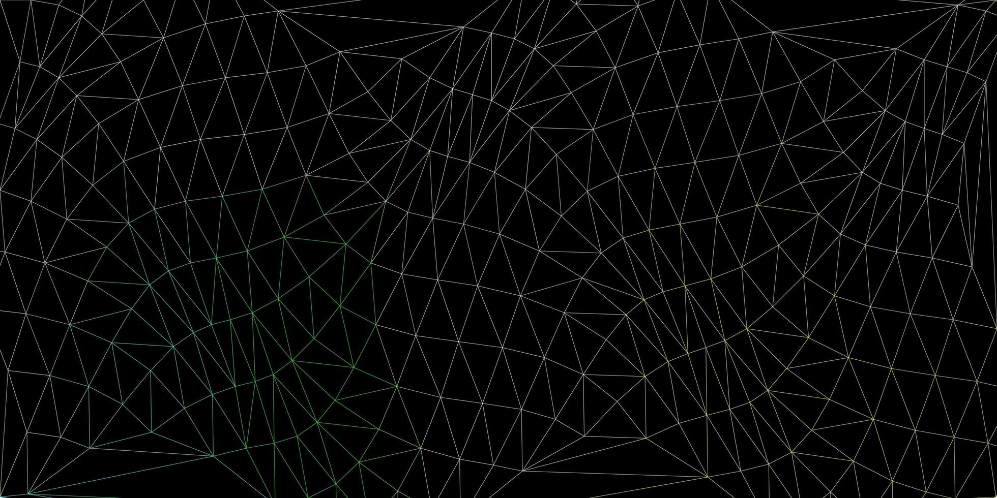 hellgrüne, gelbe Vektor abstrakte Dreiecksschablone.