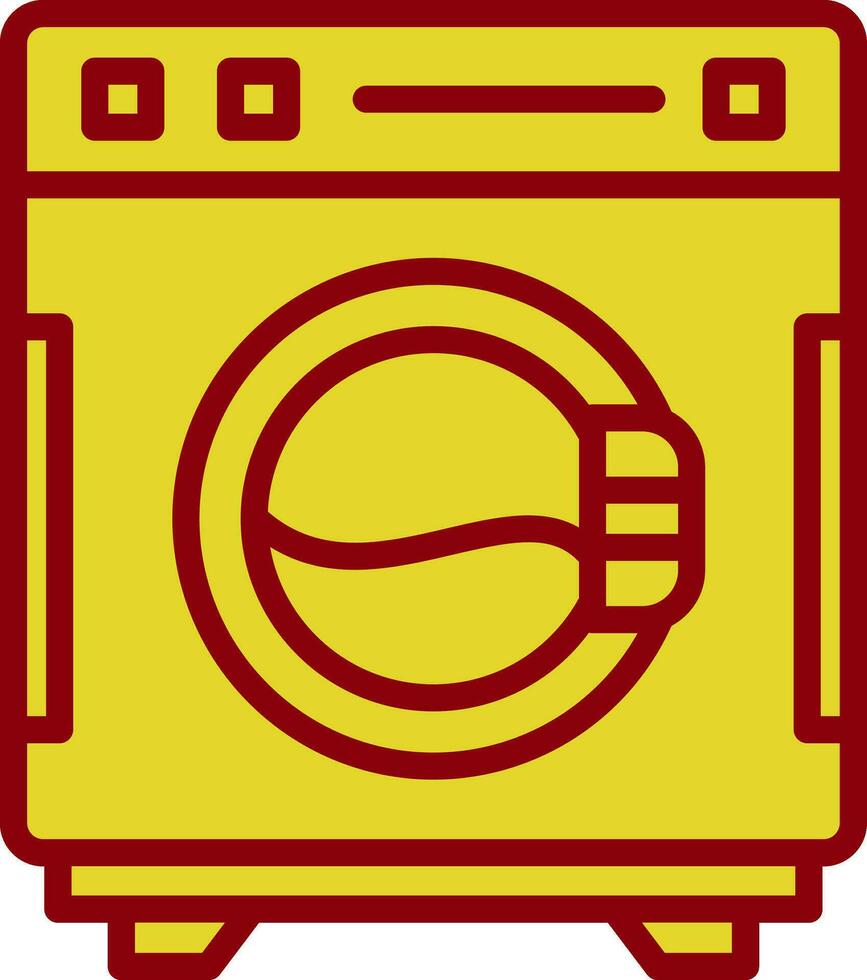 Waschmaschine-Vektor-Icon-Design vektor