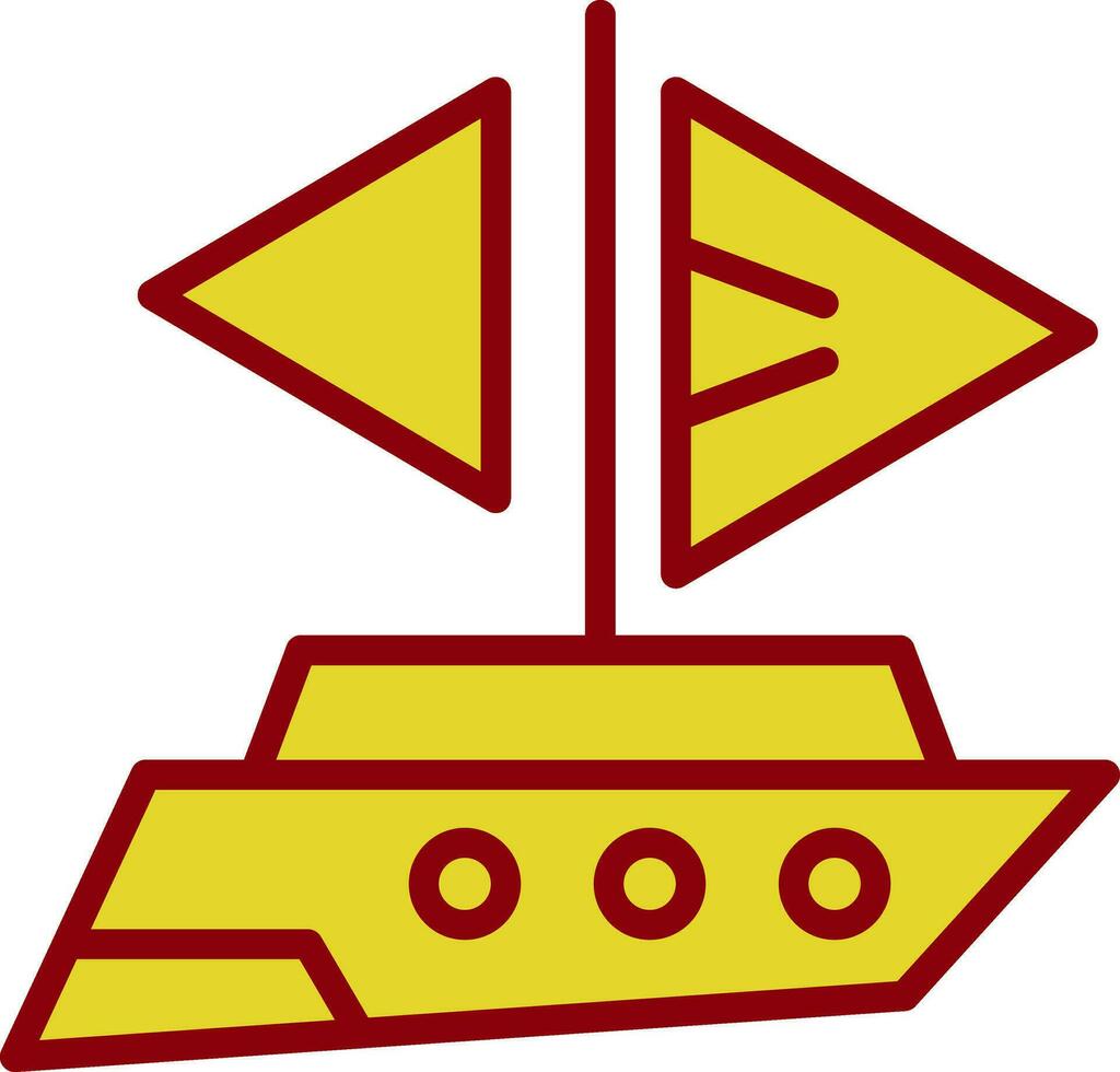 Yacht-Vektor-Icon-Design vektor