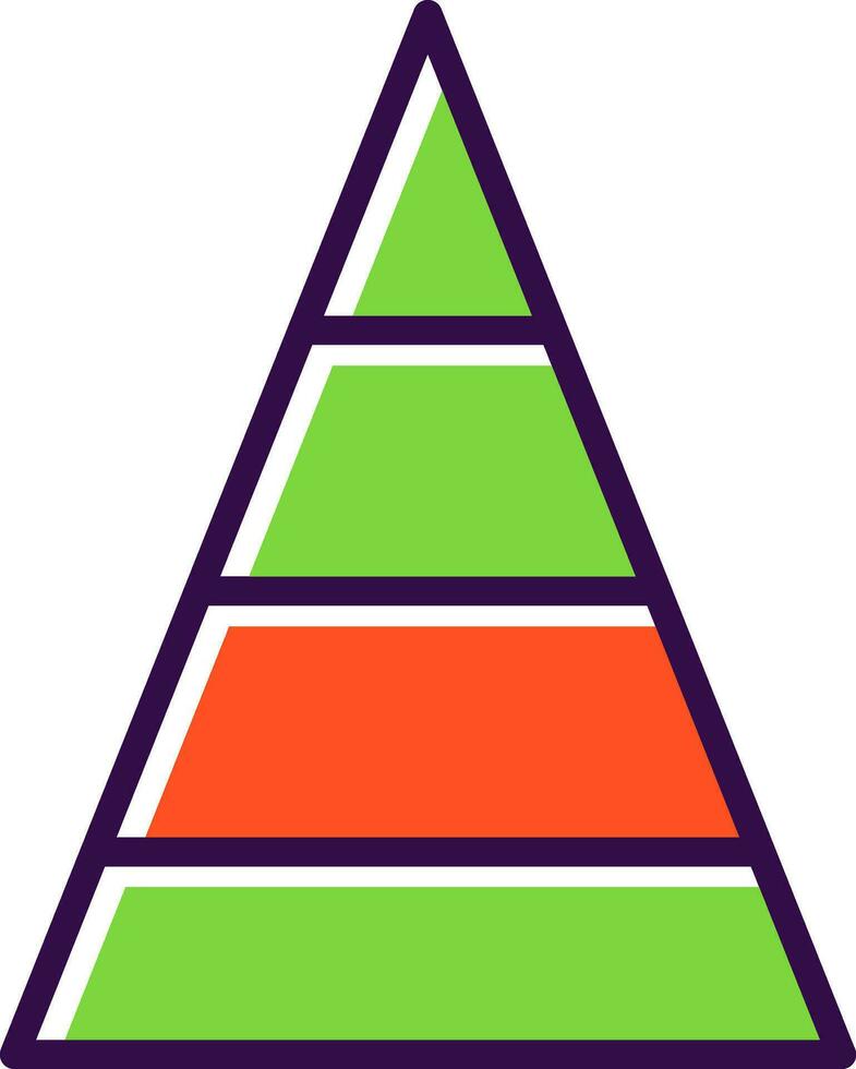 Pyramidenvektor-Icon-Design vektor