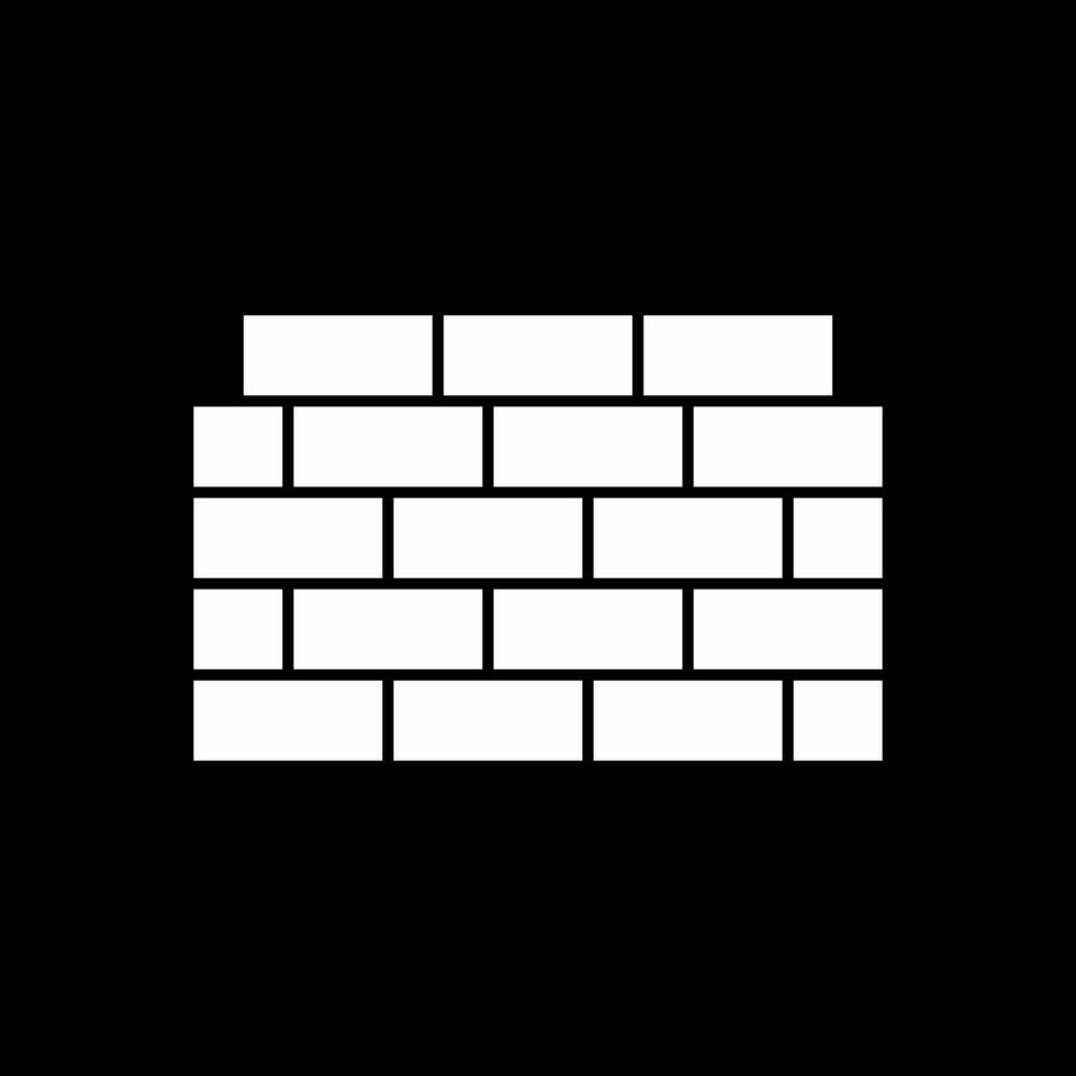 Brickwall-Vektor-Icon-Design vektor