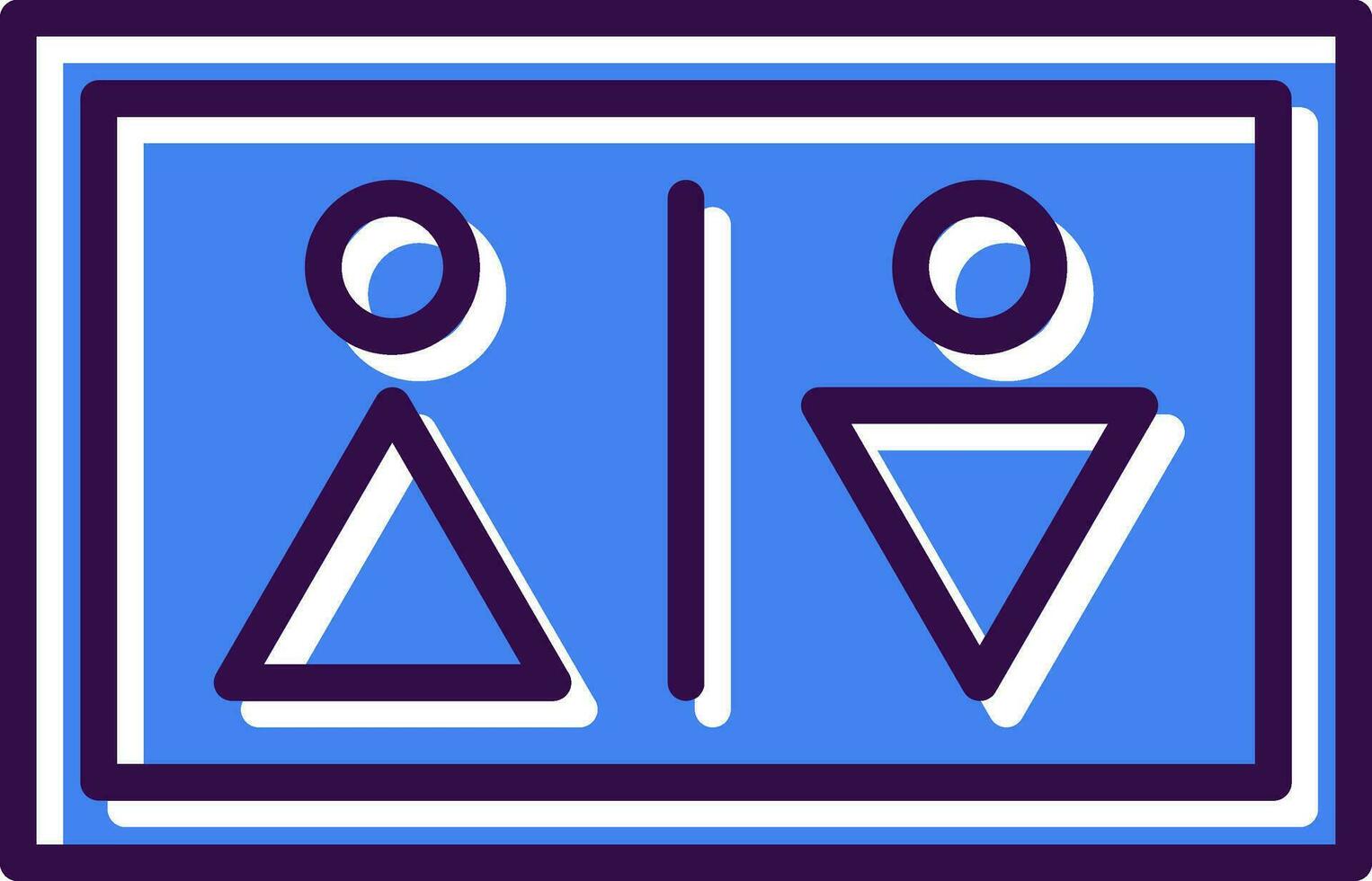Badezimmer Zeichen Vektor Symbol Design