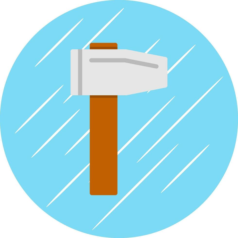 Hammer-Vektor-Icon-Design vektor