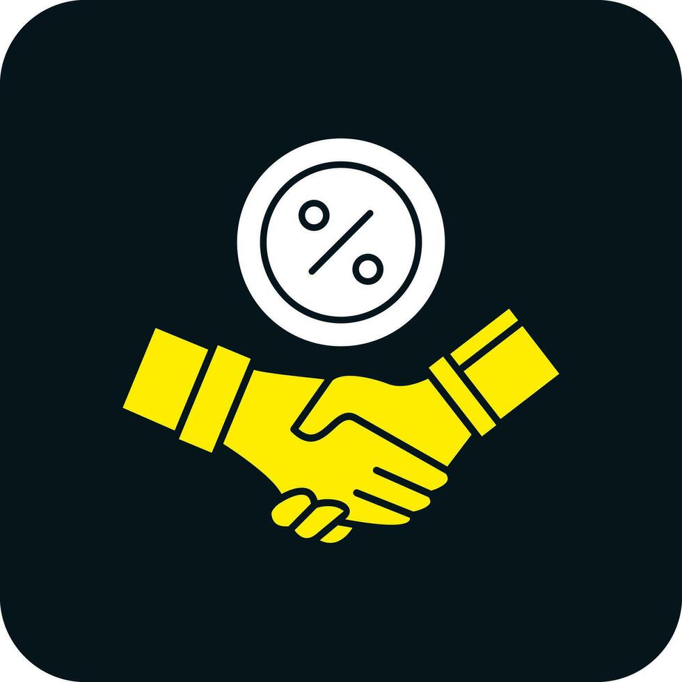 Handshake-Vektor-Icon-Design vektor