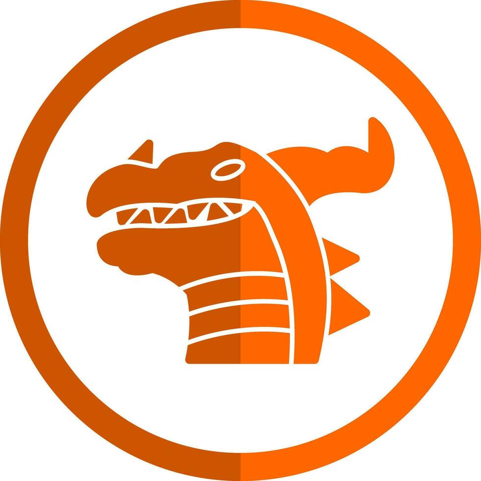 Drachen-Vektor-Icon-Design vektor