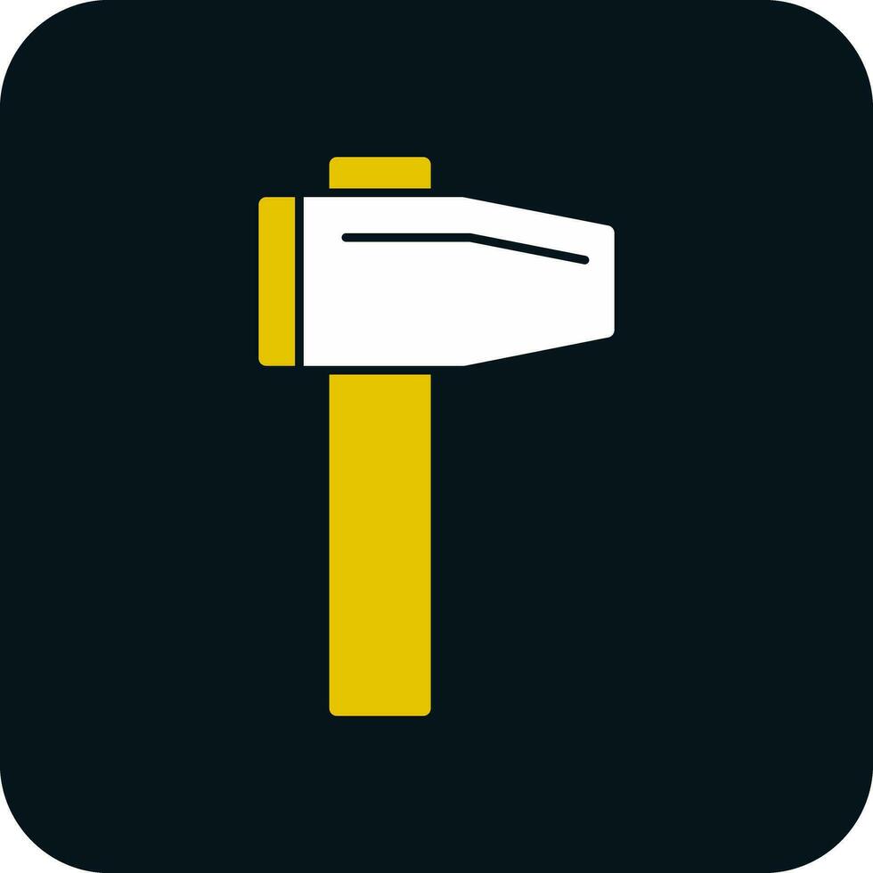 Hammer-Vektor-Icon-Design vektor