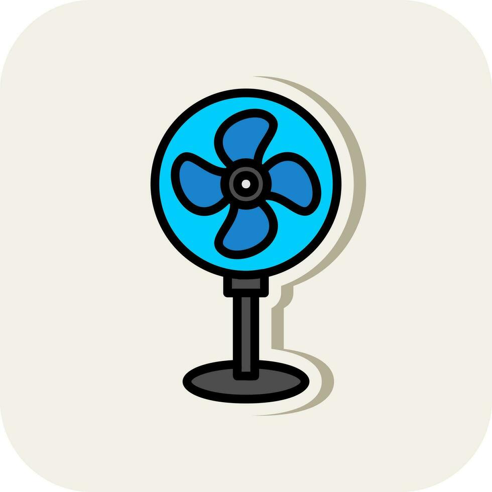 Fan-Vektor-Icon-Design vektor