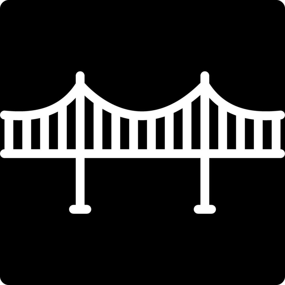 solide Symbol zum Brücke vektor