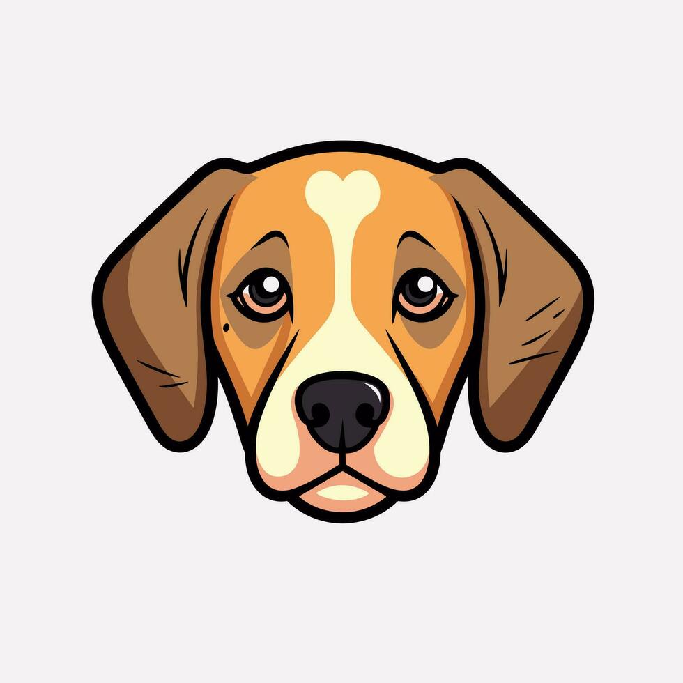 Hund Vektor süß Hund Karikatur Symbol