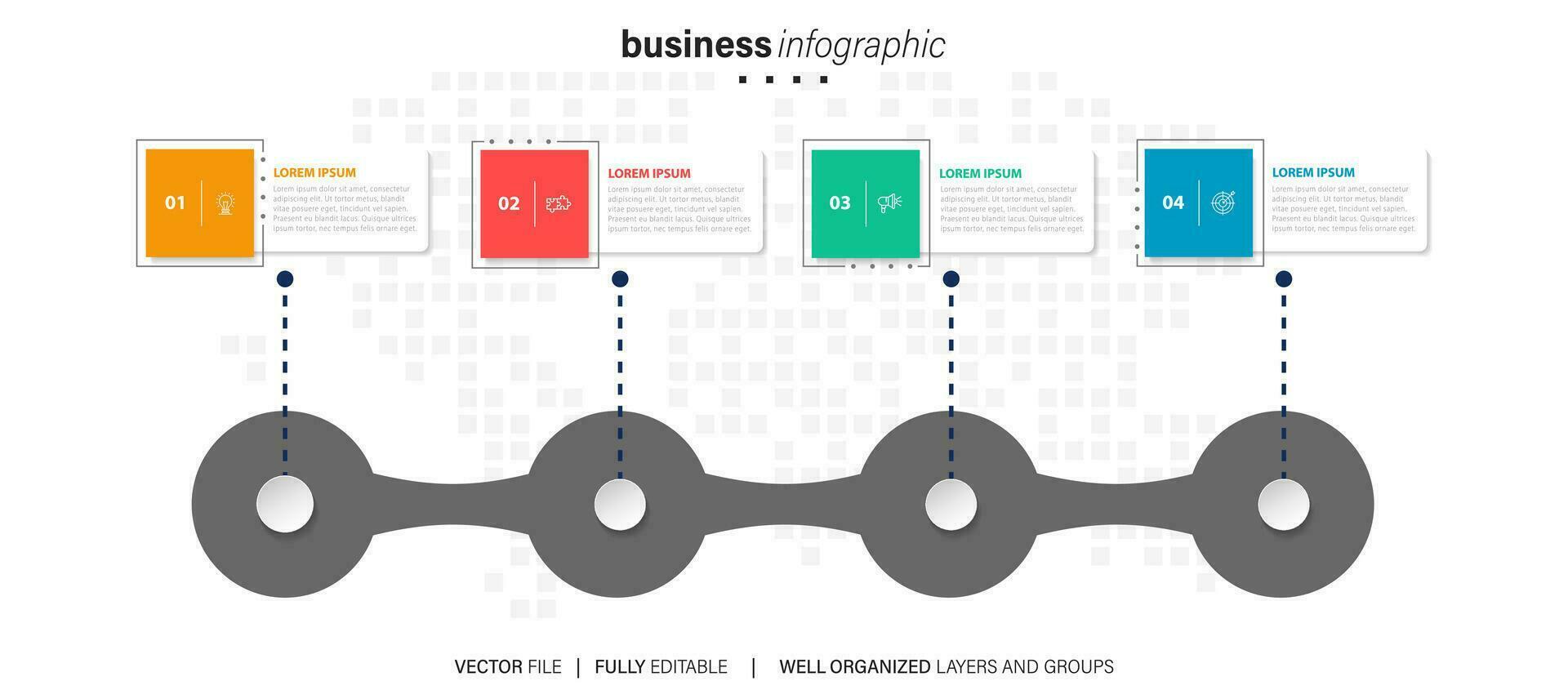 Vorlage für Infografik-Elemente vektor