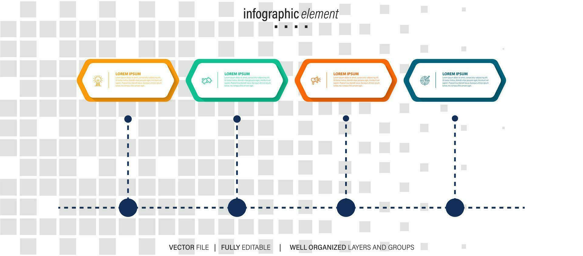 Infografik Design Vorlage. Vektor Illustration.