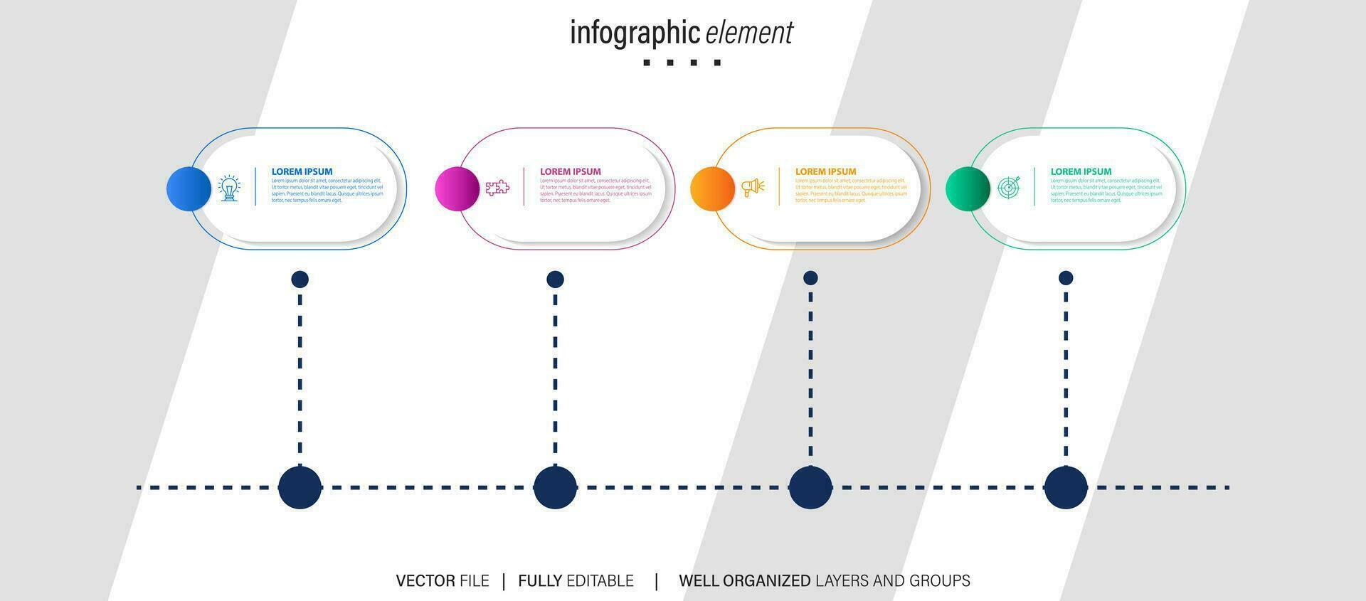 Infografik Design Vorlage. Vektor Illustration.