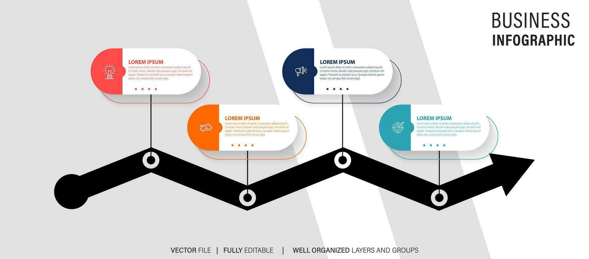 investering effektivitet infographic Diagram design mall. redigerbar infochart med ikoner. instruktions- grafik med 4 steg sekvens. visuell data presentation. vektor
