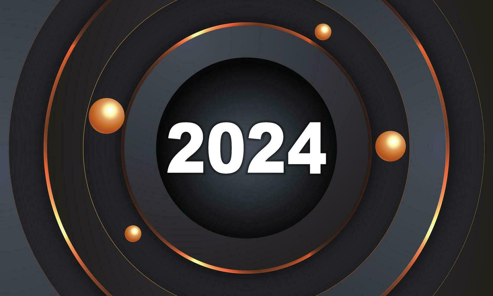 2024 Lycklig ny år bakgrund design. hälsning kort, baner, affisch. vektor illustration.