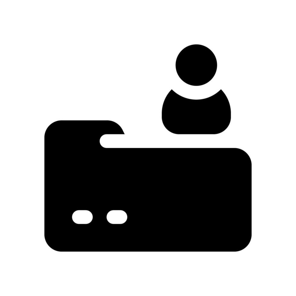 Mappe Glyphe Symbol. Vektor Symbol zum Ihre Webseite, Handy, Mobiltelefon, Präsentation, und Logo Design.