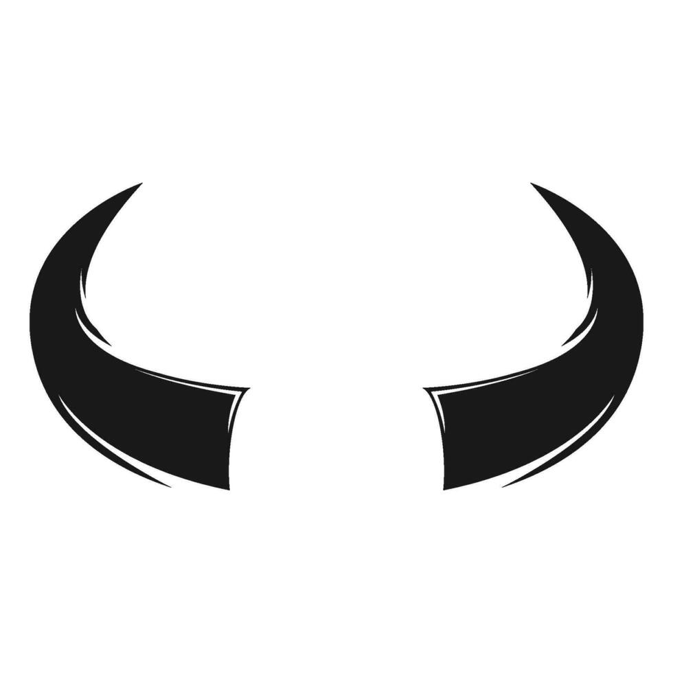 Stier Hörner Symbol Vektor