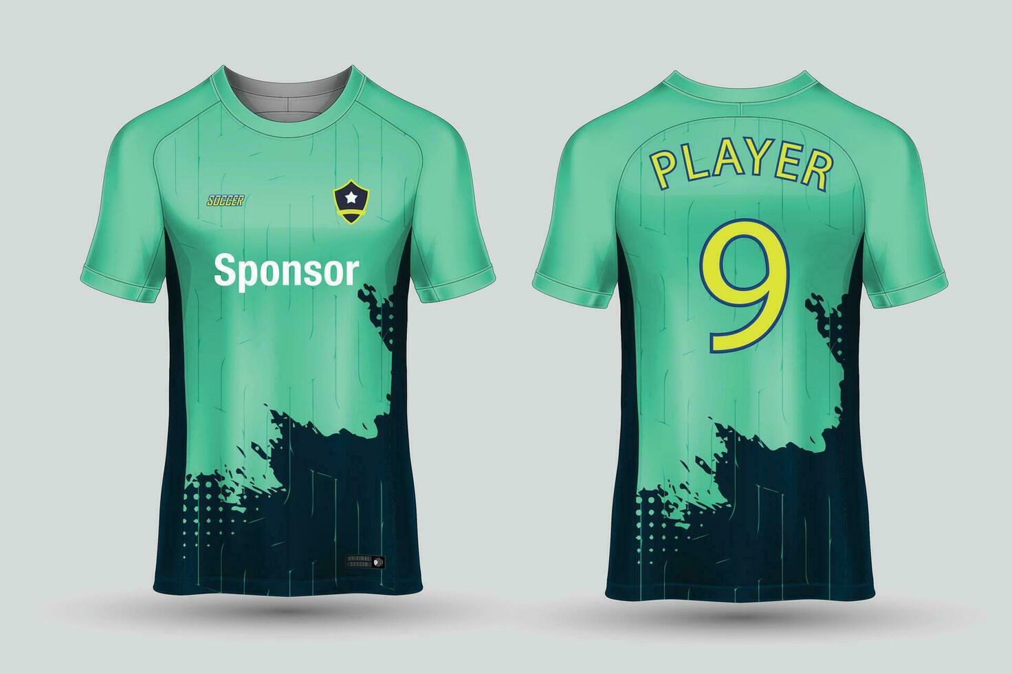 vektor fotboll jersey mall sport t skjorta design