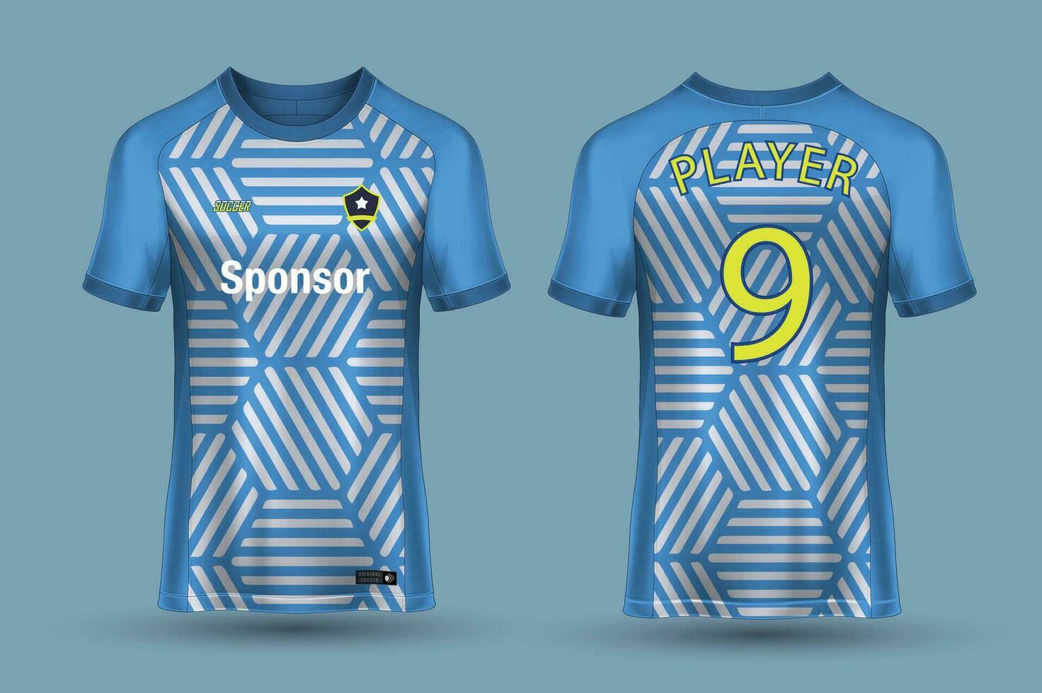 vektor fotboll jersey mall sport t skjorta design