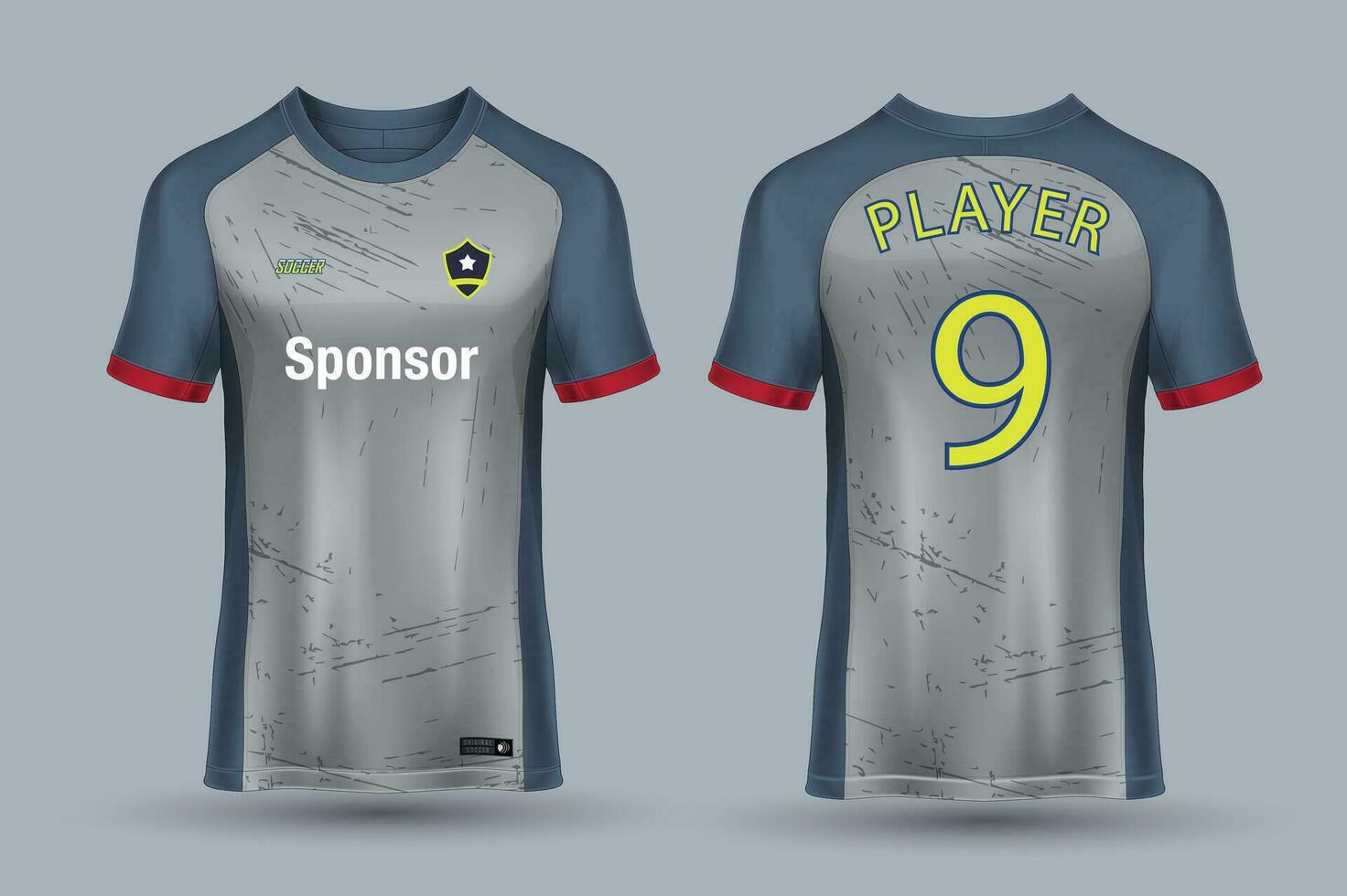 vektor fotboll jersey mall sport t skjorta design