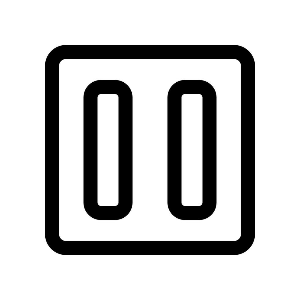 Pause Symbol. Vektor Symbol zum Ihre Webseite, Handy, Mobiltelefon, Präsentation, und Logo Design.