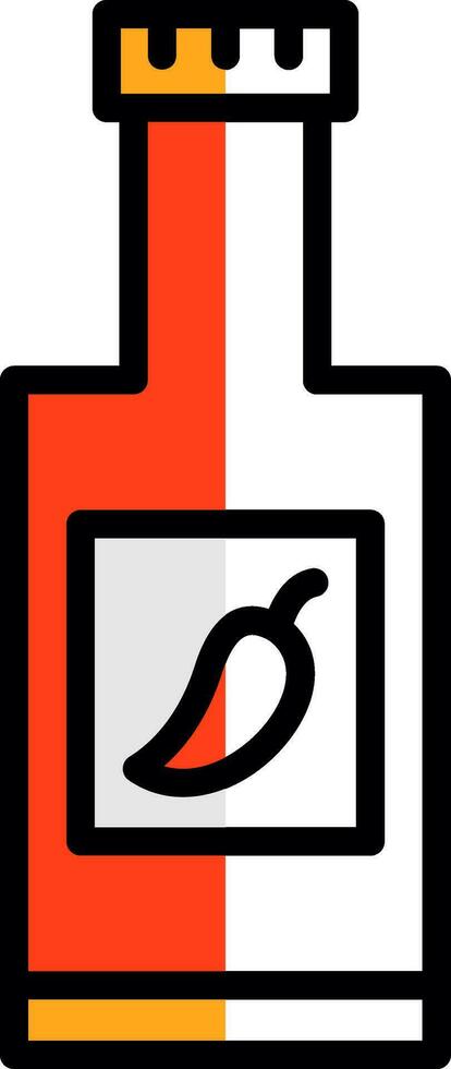 Chili Soße Vektor Symbol Design