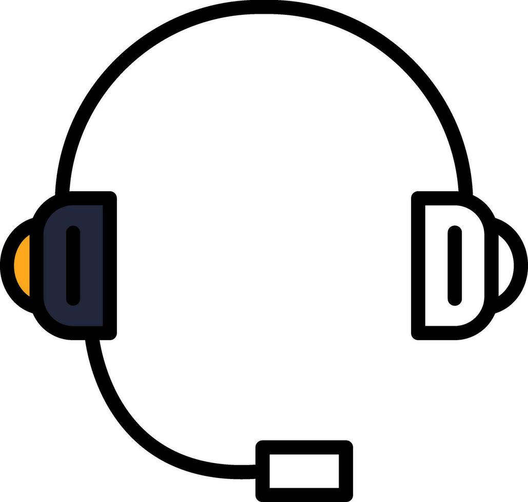 Headset-Vektor-Icon-Design vektor