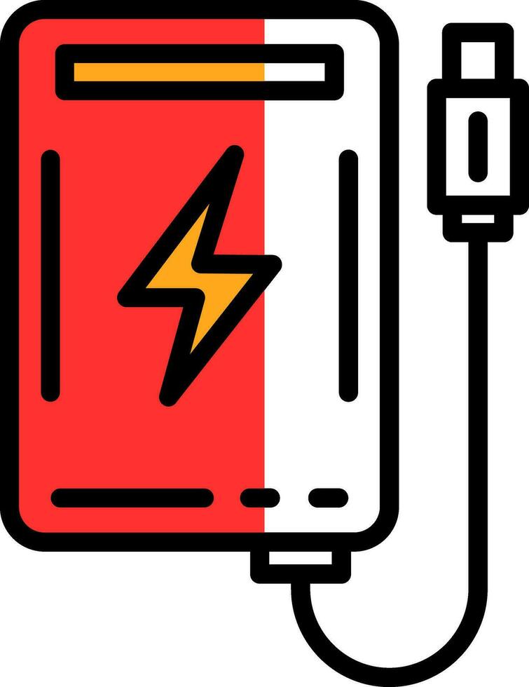 Powerbank-Vektor-Icon-Design vektor