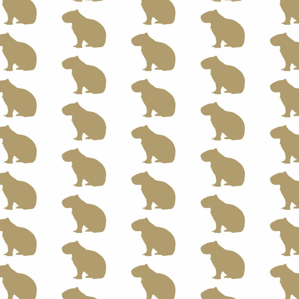 süß Capybara Muster, Hintergrund, benutzt zu machen Geschenk Verpackung Papier oder Andere vektor