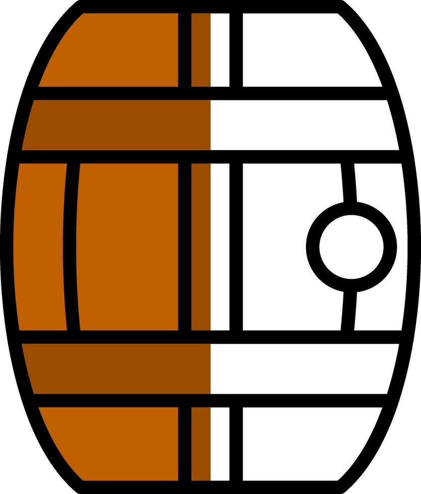 Barrel-Vektor-Icon-Design vektor