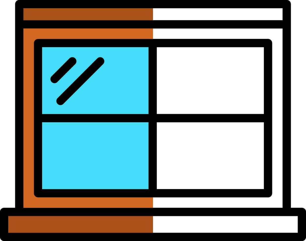 Fenster-Vektor-Icon-Design vektor