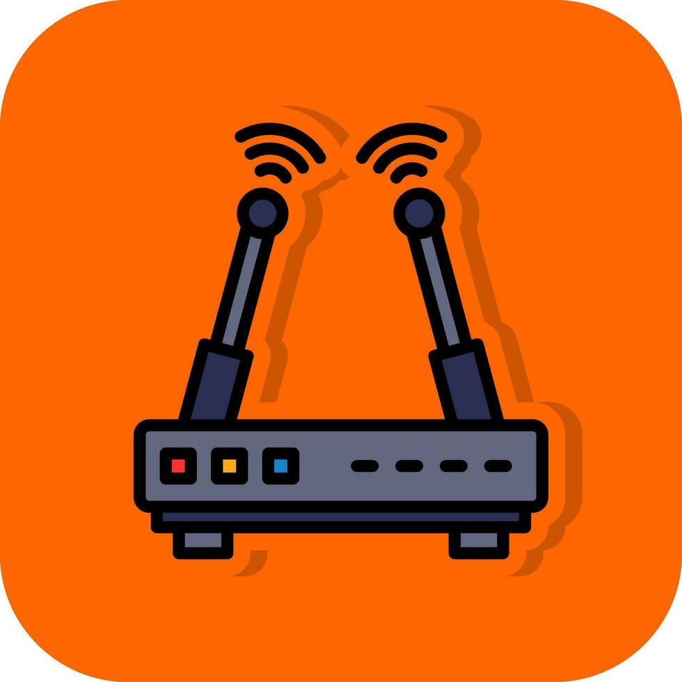 W-lan Router Vektor Symbol Design