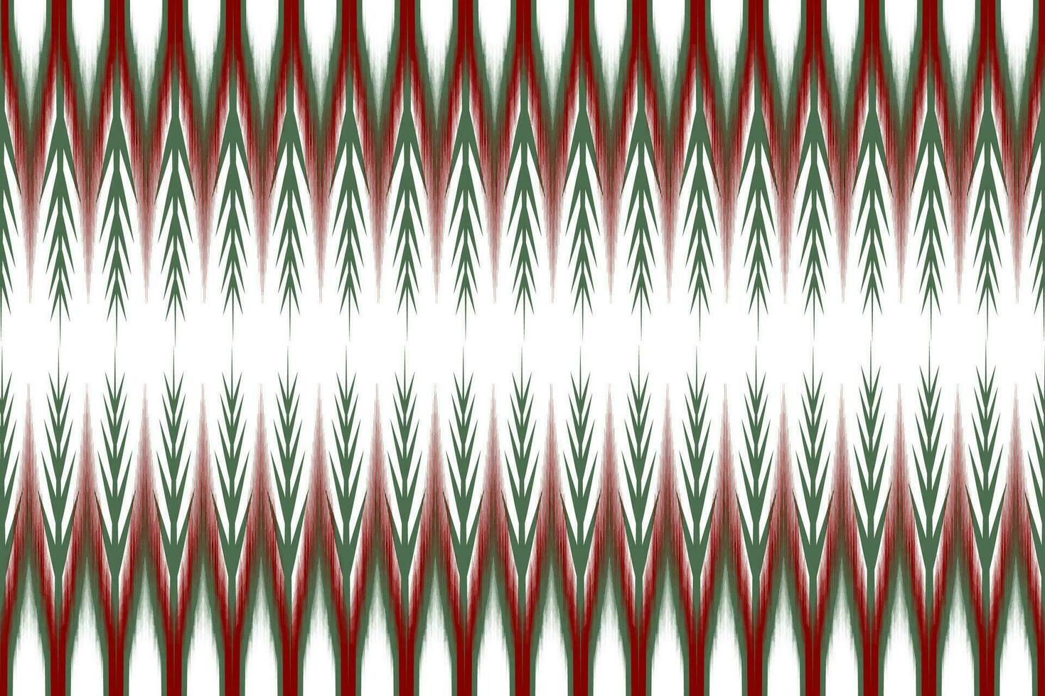 Ikat Paisley Stickerei auf Weiß Hintergrund, traditionell nahtlos geometrisch Muster, aztekisch abstrakt Muster. vektor