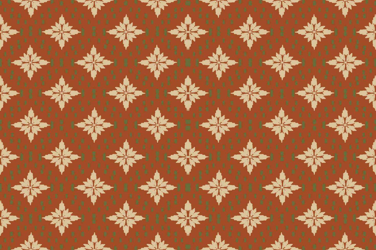 afrikanisch Ikat Paisley Stickerei auf braun hintergrund.geometrisch ethnisch orientalisch nahtlos Muster traditionell.aztekisch Stil abstrakt vektor.design zum vektor