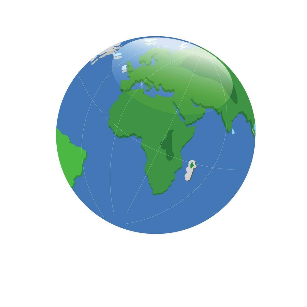 Welt Globus mit Stand Vektor Satz. Globus von Planet Erde Vektor Illustration zum Konzept von Kind Lernen oder Welt Reisen. eben Vektor im Karikatur Stil.