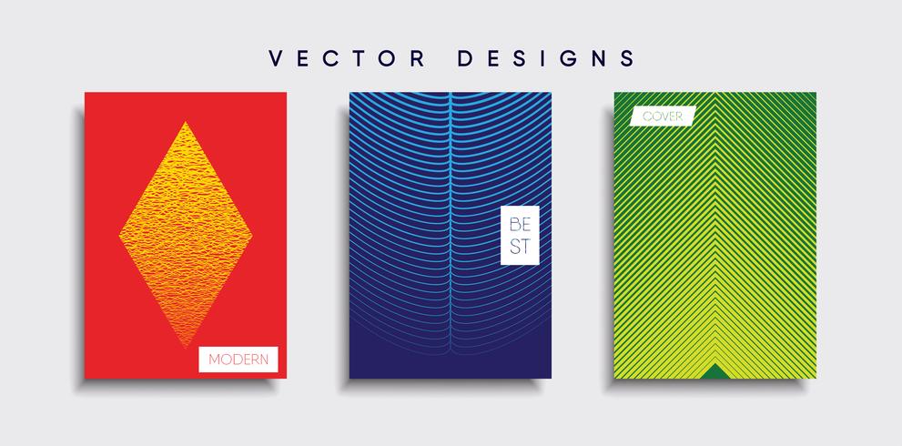 Minimale Vector-Cover-Designs. Zukünftige Plakatschablone vektor