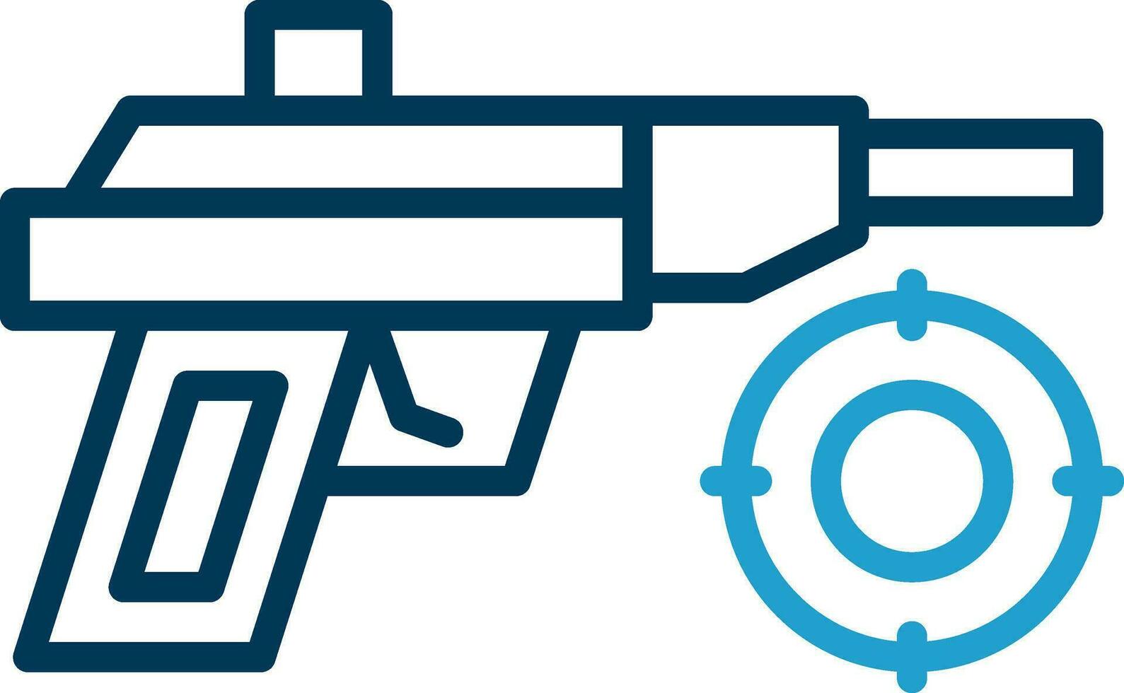 Laser- Gewehr Vektor Symbol Design