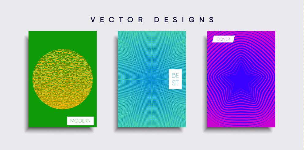 Minimale Vector-Cover-Designs. Zukünftige Plakatschablone vektor