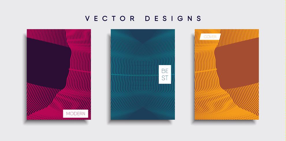 Minimale Vector-Cover-Designs. Zukünftige Plakatschablone vektor