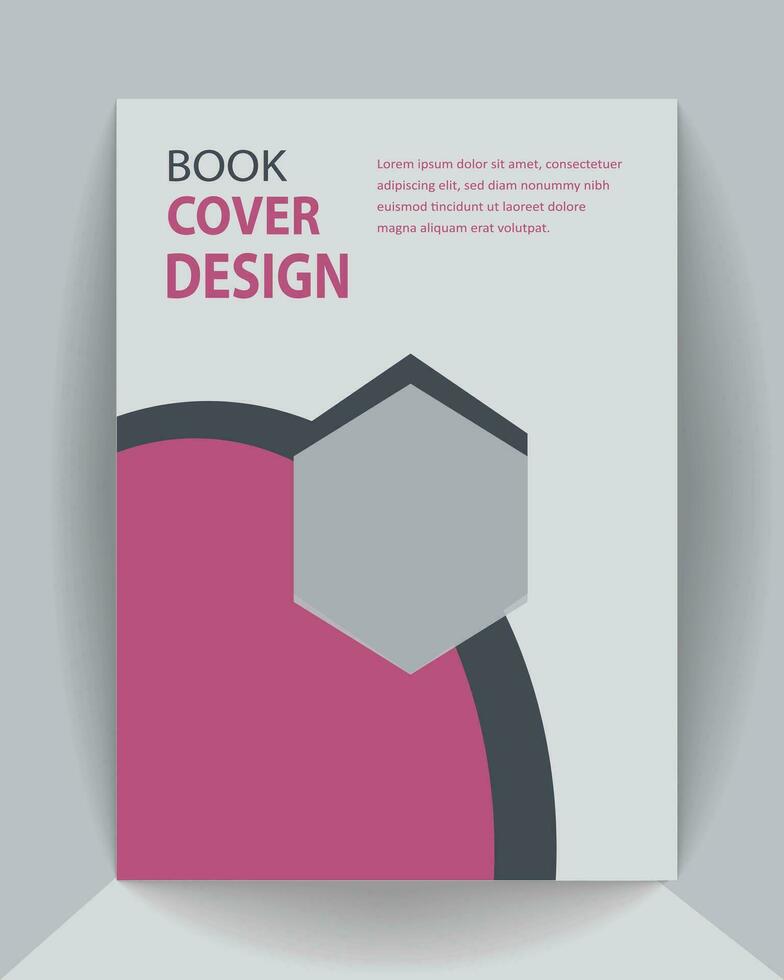 korporativ Buch Startseite Design a4 Größe Flyer. vektor