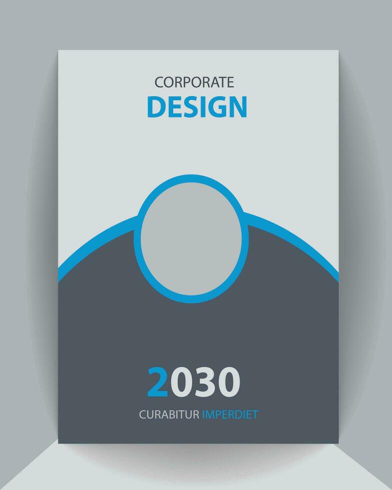 korporativ Buch Startseite Design a4 Größe Flyer Vorlage vektor