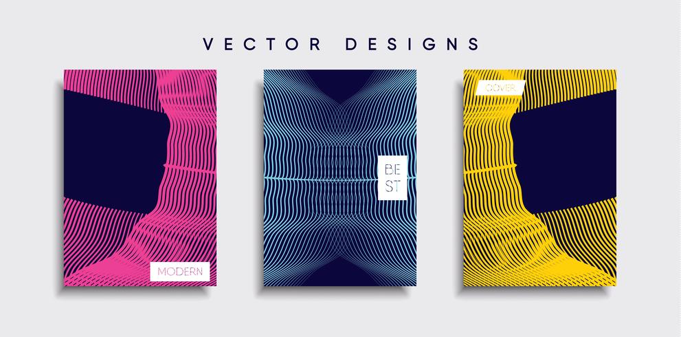 Minimal vektor täckdesign. Framtida affischmall