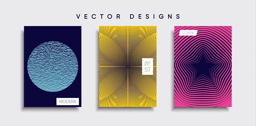 Minimale Vector-Cover-Designs. Zukünftige Plakatschablone vektor