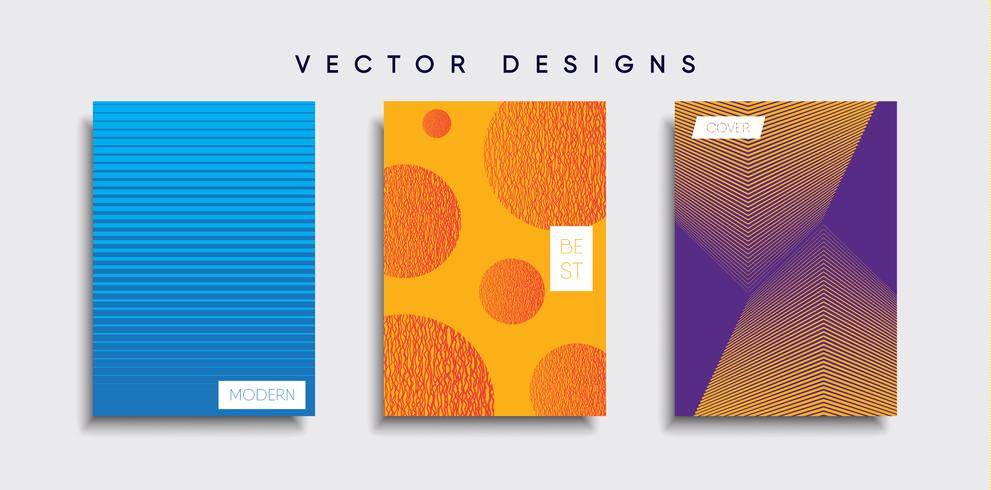 Minimale Vector-Cover-Designs. Zukünftige Plakatschablone vektor