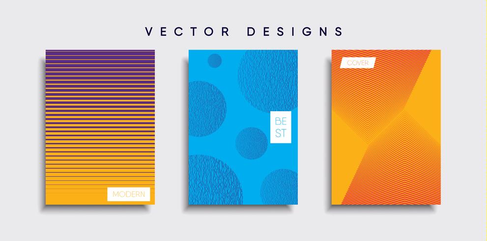 Minimale Vector-Cover-Designs. Zukünftige Plakatschablone vektor