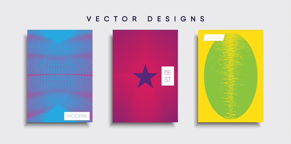 Minimale Vector-Cover-Designs. Zukünftige Plakatschablone vektor