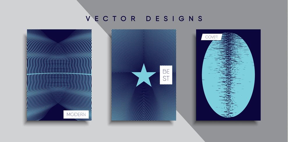 Minimale Vector-Cover-Designs. Zukünftige Plakatschablone vektor