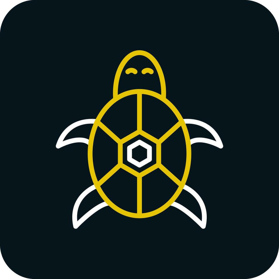 Schildkröten-Vektor-Icon-Design vektor