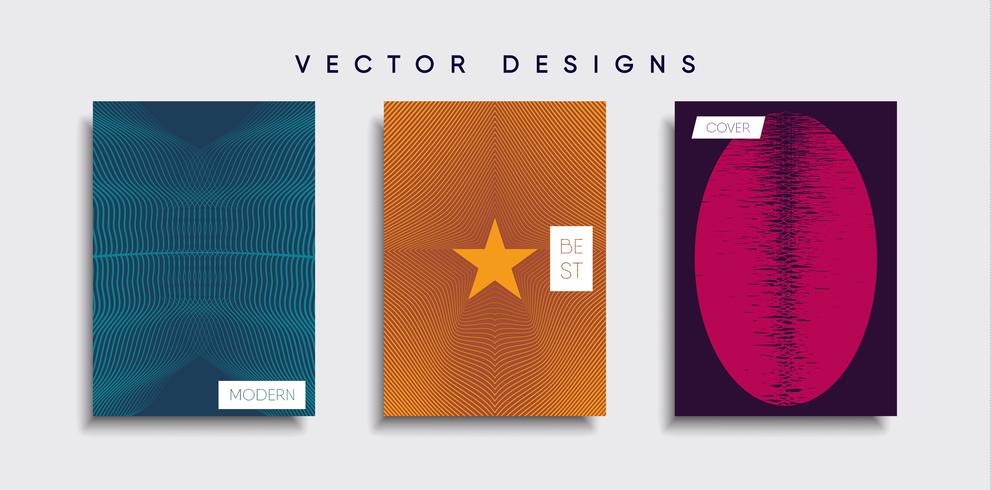 Minimale Vector-Cover-Designs. Zukünftige Plakatschablone vektor